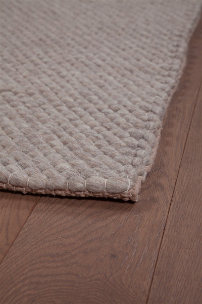 Tappeto Moderno NAIVE in Lana Beige - Tinta Unita - Realizzato a mano - 230x160cm - CarpetLiving