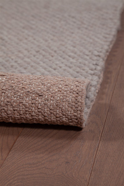 Tappeto Moderno NAIVE in Lana Beige - Tinta Unita - Realizzato a mano - 230x160cm - CarpetLiving