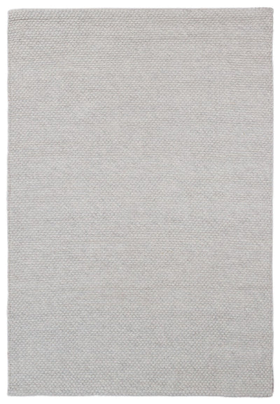 Tappeto Moderno NAIVE in Lana Grigio Ghiaccio - Realizzato a mano - Tinta Unita 230x160cm - CarpetLiving