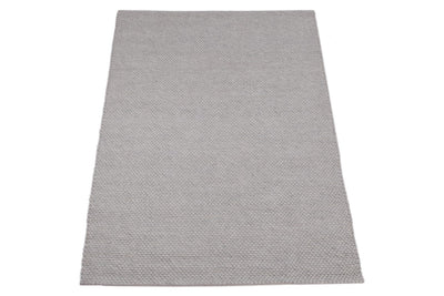 Tappeto Moderno NAIVE in Lana Grigio Ghiaccio - Realizzato a mano - Tinta Unita 230x160cm - CarpetLiving