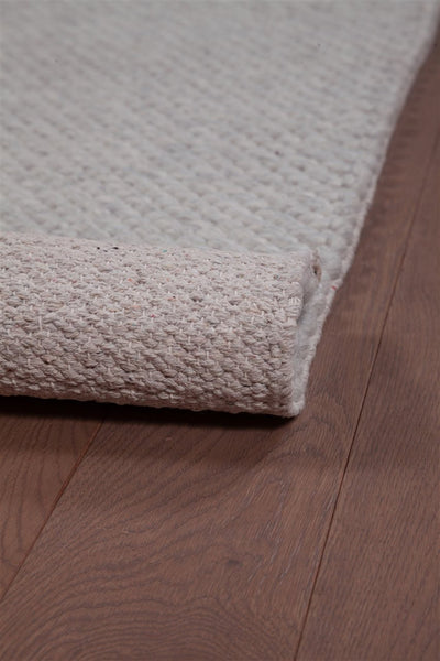 Tappeto Moderno NAIVE in Lana Grigio Ghiaccio - Realizzato a mano - Tinta Unita 230x160cm - CarpetLiving