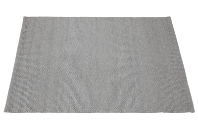 Tappeto Moderno NAIVE in Lana Argento Grigio - Realizzato a mano - Tinta Unita 230x160cm - CarpetLiving