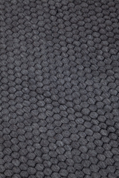 Tappeto Moderno NAIVE in Lana Marrone Scuro - Realizzato a mano - Tinta Unita 230x160cm - CarpetLiving