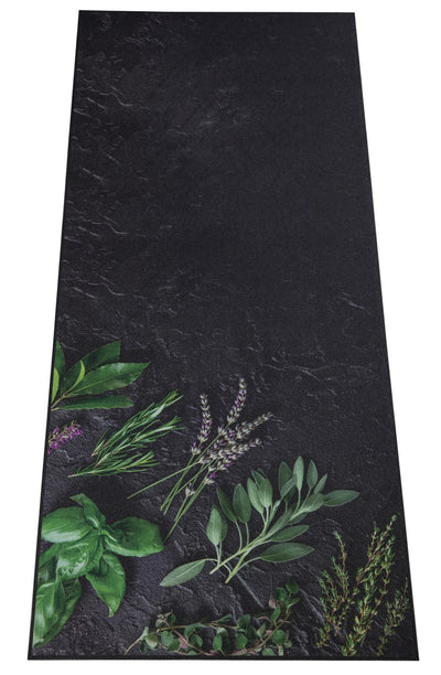 Tappeto Cucina Vinile Vista Erbette – Erbe Verdi – Made in Italy - CarpetLiving