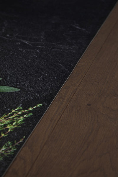 Tappeto Cucina Vinile Vista Erbette – Erbe Verdi – Made in Italy - CarpetLiving