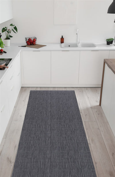 Tappeto per la Cucina in Vinile - Antiscivolo - Made in Italy - VISTA TEXTURE GREY - CarpetLiving
