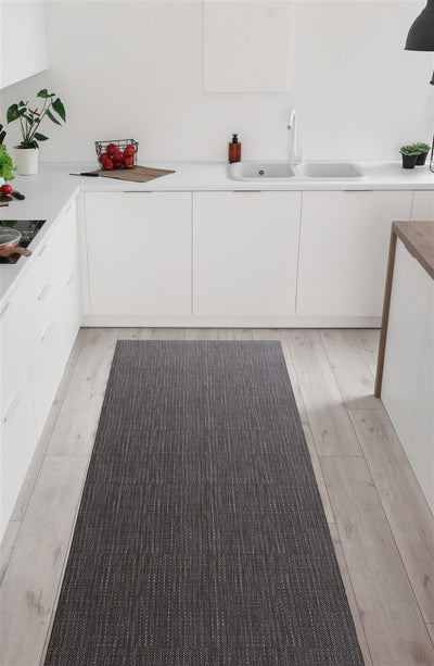 Tappeto Passatoia per la Cucina in Vinile Marrone - Antiscivolo - Made in Italy - CarpetLiving