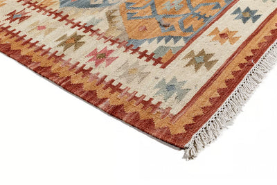 Tappeto Kilim Kaban - stile etnico lana intrecciata a mano - CarpetLiving