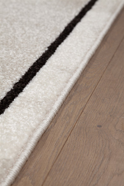 Tappeto Moderno Geometrico Casa Avorio, Ruggine, Bianco - Antiscivolo - CarpetLiving