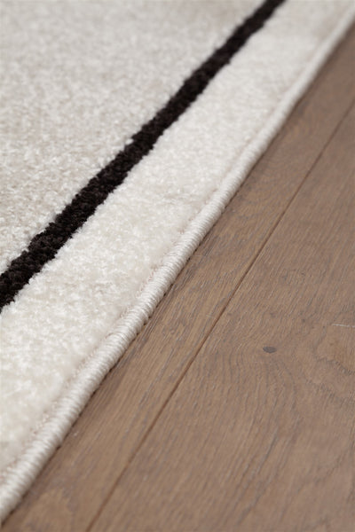 Tappeto Moderno Geometrico Casa Avorio, Ruggine, Bianco - Antiscivolo - CarpetLiving