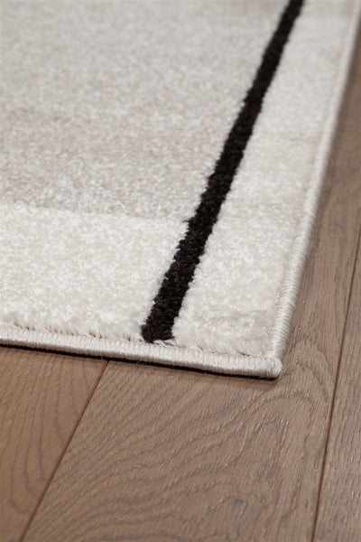 Tappeto Moderno Geometrico Casa Avorio, Ruggine, Bianco - Antiscivolo - CarpetLiving