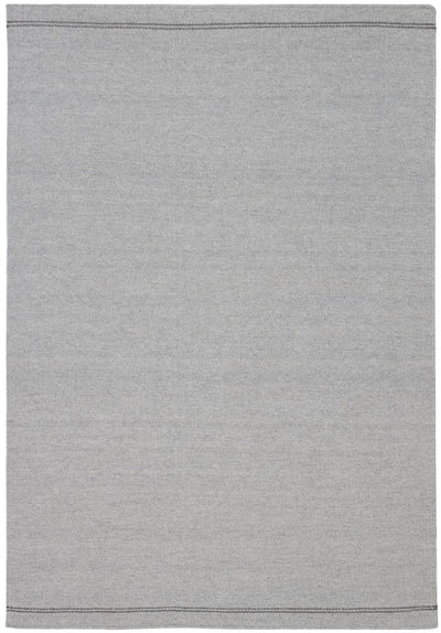 Tappeto Wollen Dhurrie Argento in Cotone – Stile Minimal - CarpetLiving