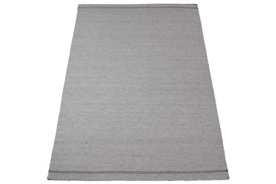 Tappeto Wollen Dhurrie Argento in Cotone – Stile Minimal - CarpetLiving