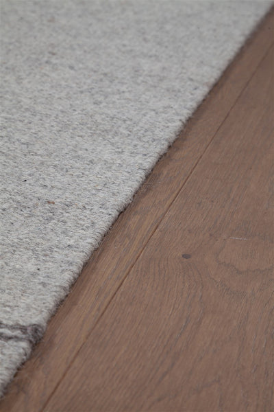 Tappeto Wollen Dhurrie Argento in Cotone – Stile Minimal - CarpetLiving