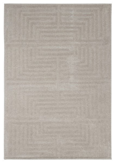 Tappeto Moderno in Lana e Cotone - Clay 1 - Beige/Grigio - CarpetLiving
