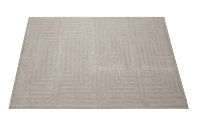 Tappeto Moderno in Lana e Cotone - Clay 1 - Beige/Grigio - CarpetLiving