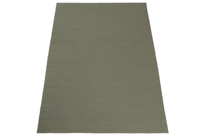 Tappeto Verde in Lana - Realizzato a Mano - Tinta Unita | Ideale per Soggiorno, Sala da Pranzo, Camera da Letto - CarpetLiving