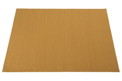 Tappeto Giallo in Lana - Realizzato a Mano - Tinta Unita | Ideale per Soggiorno, Sala da Pranzo, Camera da Letto - CarpetLiving