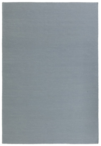 Tappeto Blu Acqua in Lana - Realizzato a Mano - Tinta Unita | Ideale per Soggiorno, Sala da Pranzo, Camera da Letto - CarpetLiving