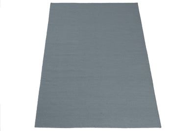 Tappeto Blu Acqua in Lana - Realizzato a Mano - Tinta Unita | Ideale per Soggiorno, Sala da Pranzo, Camera da Letto - CarpetLiving