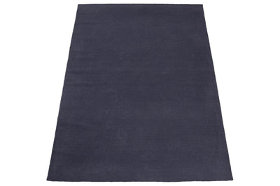 Tappeto Navy Blu Marino in Lana - Realizzato a Mano - Tinta Unita | Ideale per Soggiorno, Sala da Pranzo, Camera da Letto - CarpetLiving