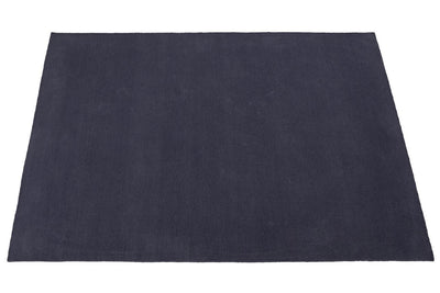 Tappeto Navy Blu Marino in Lana - Realizzato a Mano - Tinta Unita | Ideale per Soggiorno, Sala da Pranzo, Camera da Letto - CarpetLiving