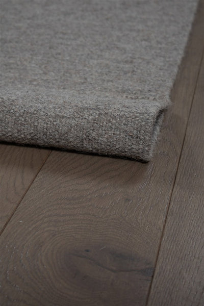 Tappeto Taupe in Lana - Realizzato a Mano - Tinta Unita | Ideale per Soggiorno, Sala da Pranzo, Camera da Letto - CarpetLiving
