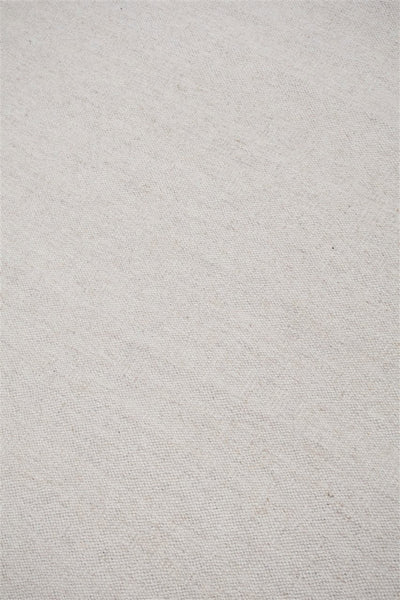 Tappeto Bianco in Lana - Realizzato a Mano - Tinta Unita | Ideale per Soggiorno, Sala da Pranzo, Camera da Letto - CarpetLiving