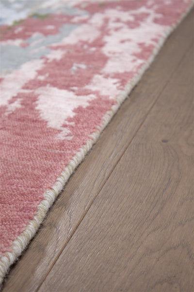 Tappeto Artistico Astratto di Lusso Multicolore - Seta di Bamboo e Lana - Fatto a mano - CarpetLiving