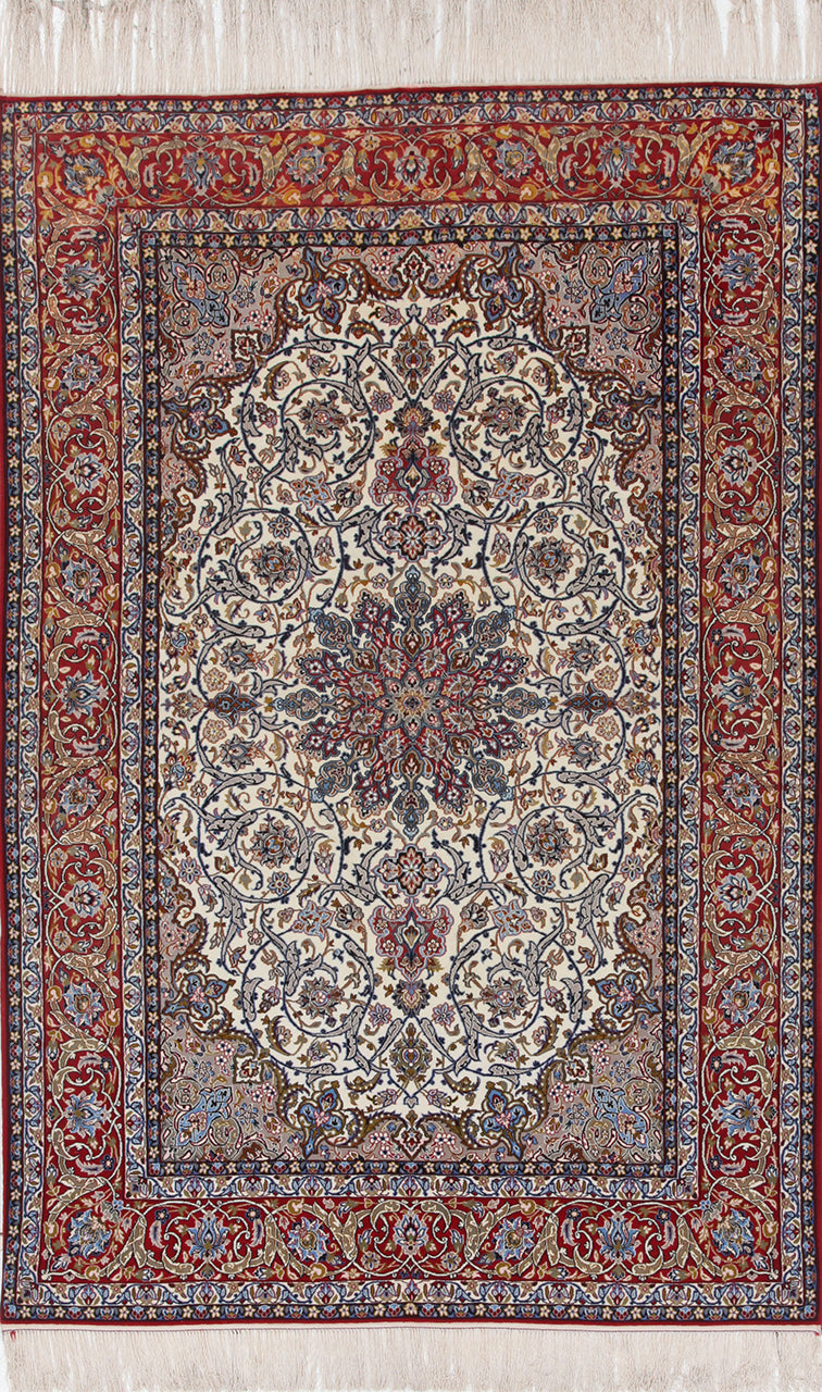 Persian Isfahan Silk & Wool Rug 244_161 cm