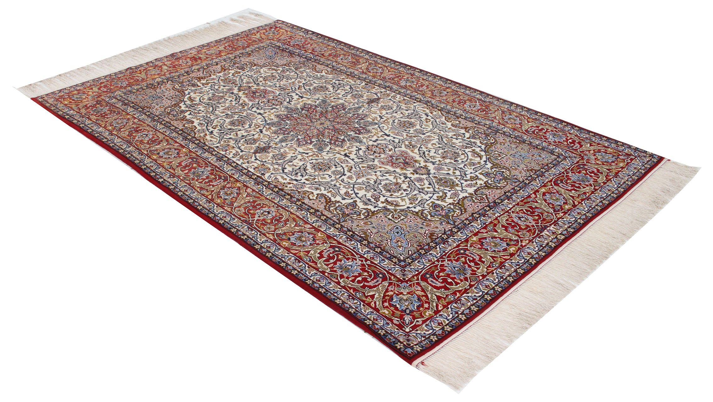 Persian Isfahan Silk & Wool Rug 244_161 cm
