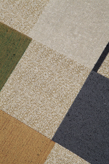 Tappeto Passatoia per la Cucina in Cotone Jaques Verde-Blu | Design Moderno, Antiscivolo e Resistente