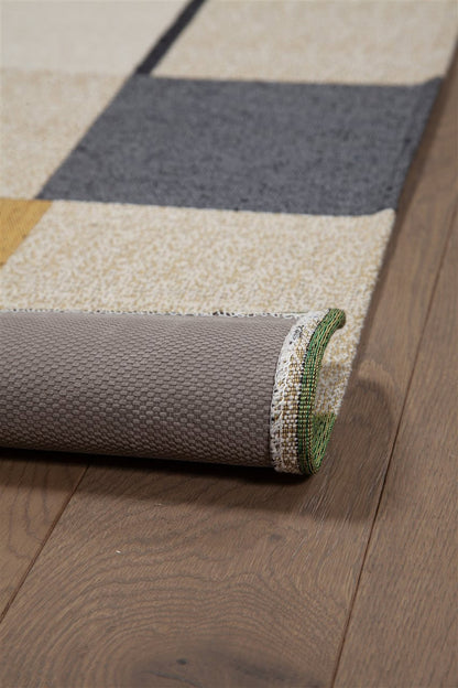 Tappeto Passatoia per la Cucina in Cotone Jaques Verde-Blu | Design Moderno, Antiscivolo e Resistente