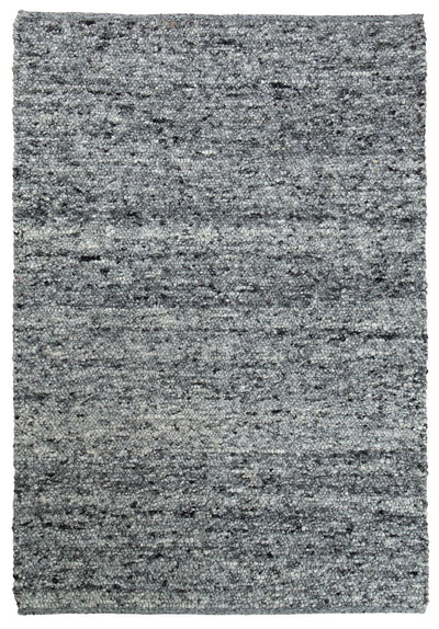 Tappeto Berger in Lana Grigio scuro - Realizzato a mano - Effetto Ciottoli 3D Morbido - CarpetLiving