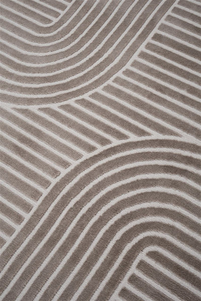 Tappeto Moderno Design Contemporaneo - Mito Taupe - Antiscivolo - CarpetLiving