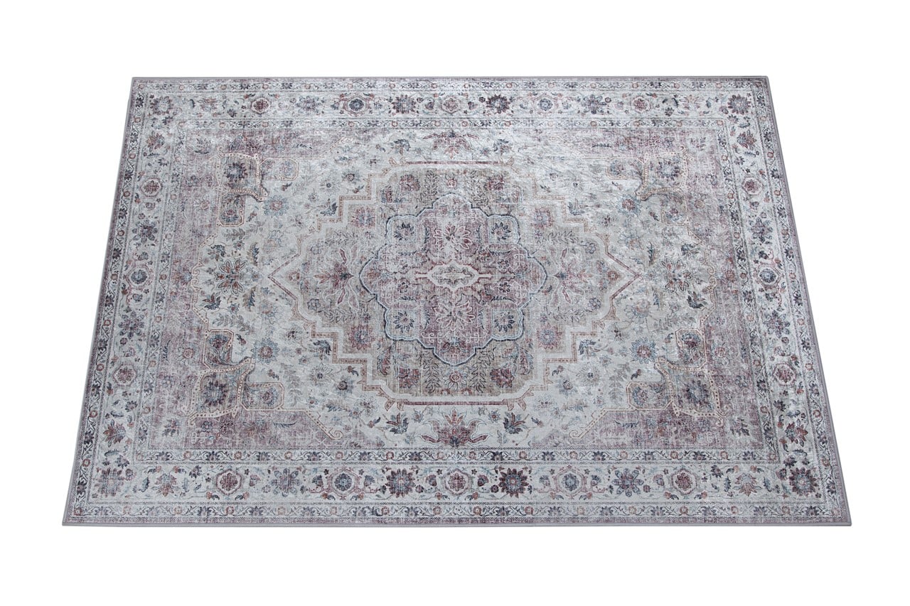 Tappeto Lavabile Stile Orientale Vintage - Design Grigio