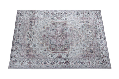 Tappeto Lavabile Stile Orientale Vintage - Design Grigio