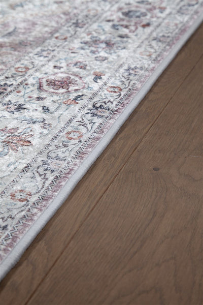 Tappeto Lavabile Stile Orientale Vintage - Design Grigio