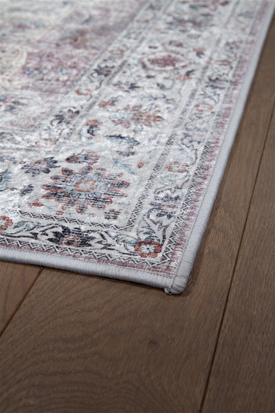 Tappeto Lavabile Stile Orientale Vintage - Design Grigio