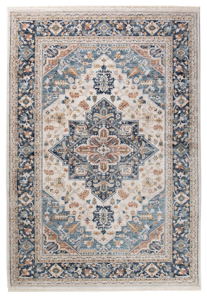 Tappeto Stile Classico Orientale BIRJAN Blu| Ideale per Soggiorno e Sala da Pranzo