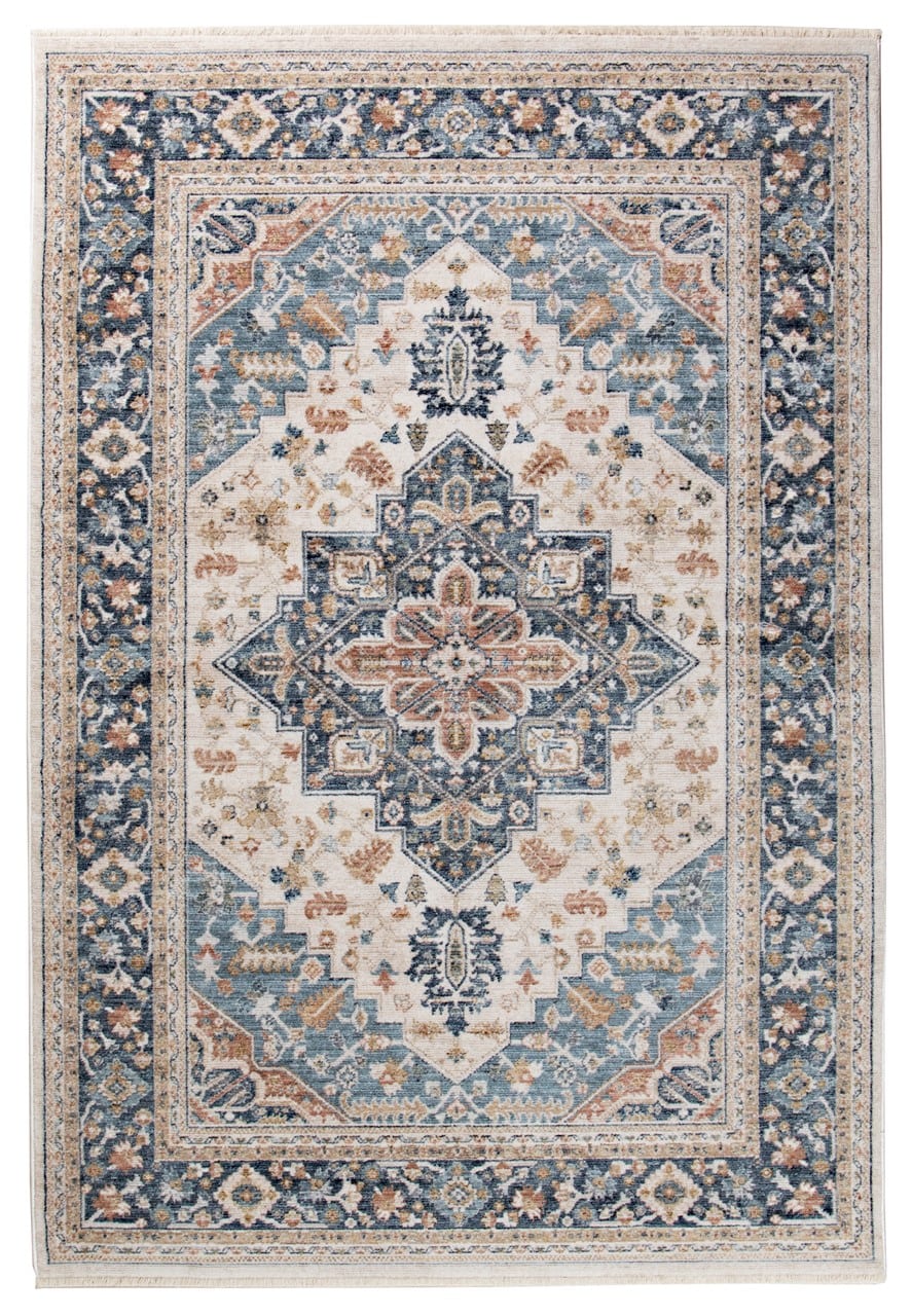 Tappeto Stile Classico Orientale BIRJAN Blu| Ideale per Soggiorno e Sala da Pranzo