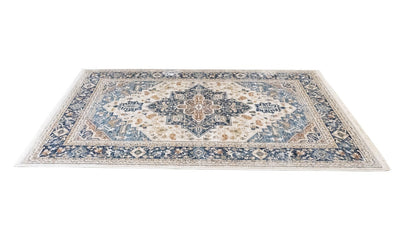 Tappeto Stile Classico Orientale BIRJAN Blu| Ideale per Soggiorno e Sala da Pranzo