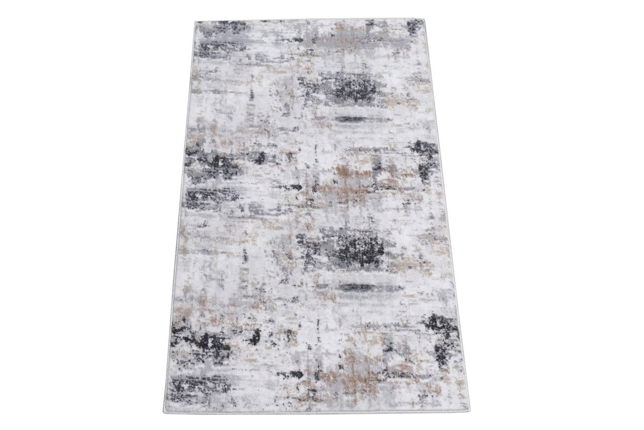 Tappeto Moderno Astratto Bristol- Colori Chiari, Grigio | Ideale per Soggiorno e Camera da Letto