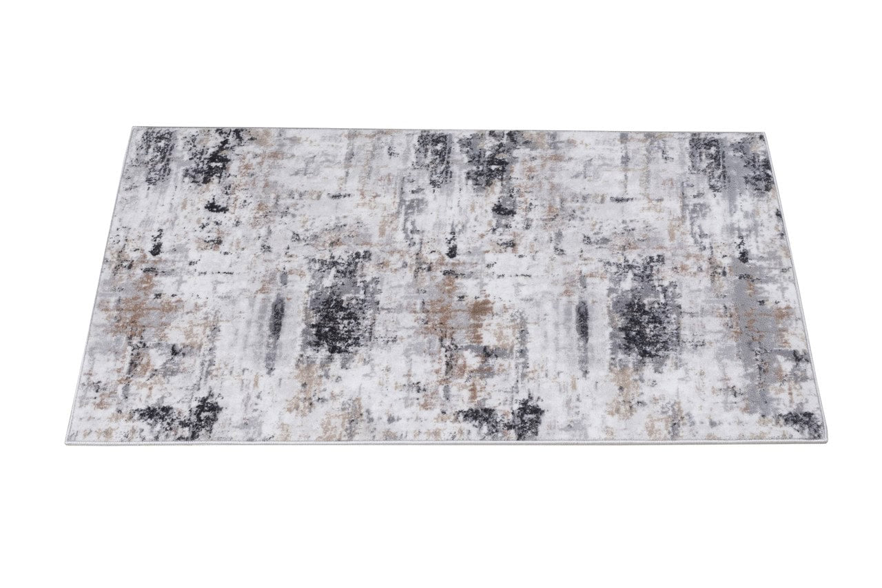 Tappeto Moderno Astratto Bristol- Colori Chiari, Grigio | Ideale per Soggiorno e Camera da Letto
