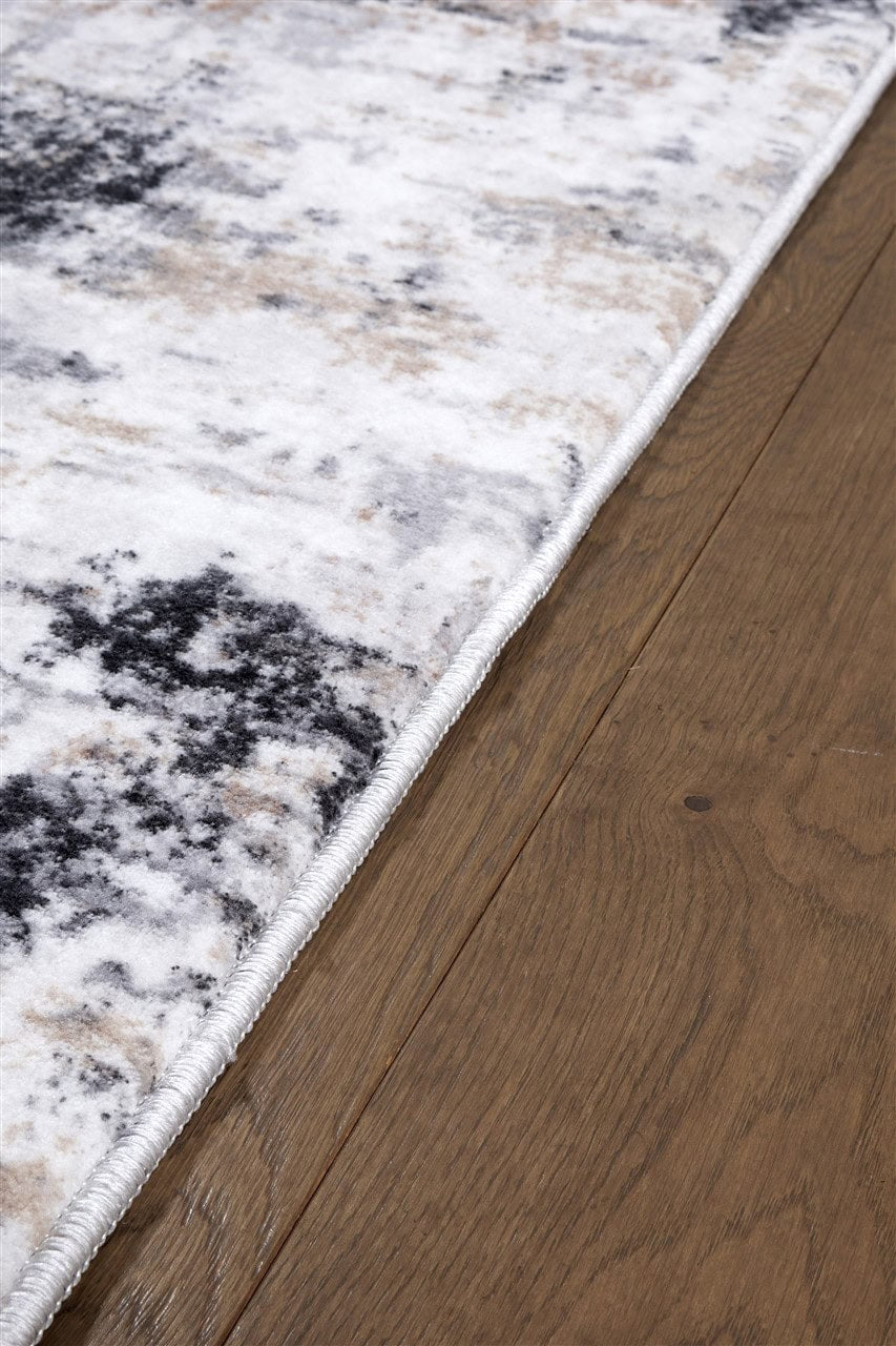 Tappeto Moderno Astratto Bristol- Colori Chiari, Grigio | Ideale per Soggiorno e Camera da Letto