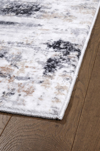 Tappeto Moderno Astratto Bristol- Colori Chiari, Grigio | Ideale per Soggiorno e Camera da Letto