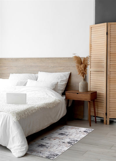 Tappeto Moderno Astratto Bristol- Colori Chiari, Grigio | Ideale per Soggiorno e Camera da Letto