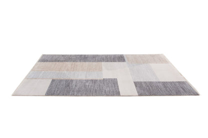 TAORMINA B Modern Rug in Beige and Gray | Contemporary Geometric Style, Ideal for Living Rooms and Dining Rooms