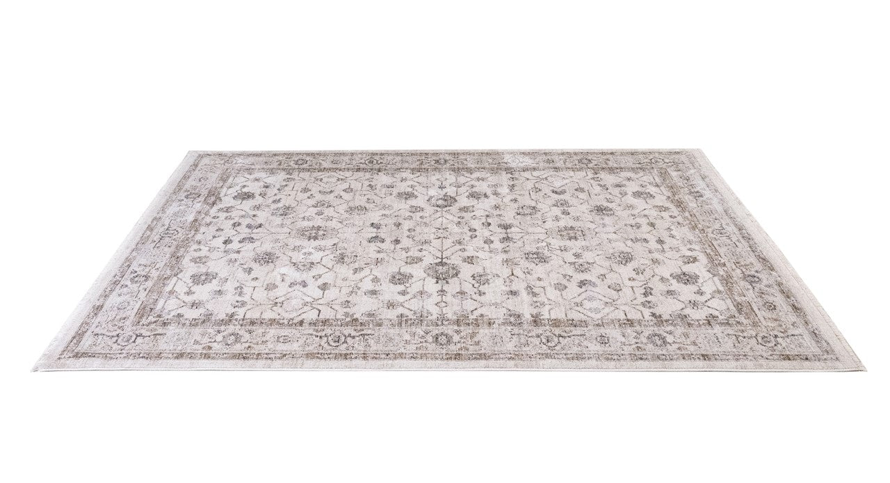 Classic Oriental-Style BIRJAN Rug in Beige | Ideal for the Living Room