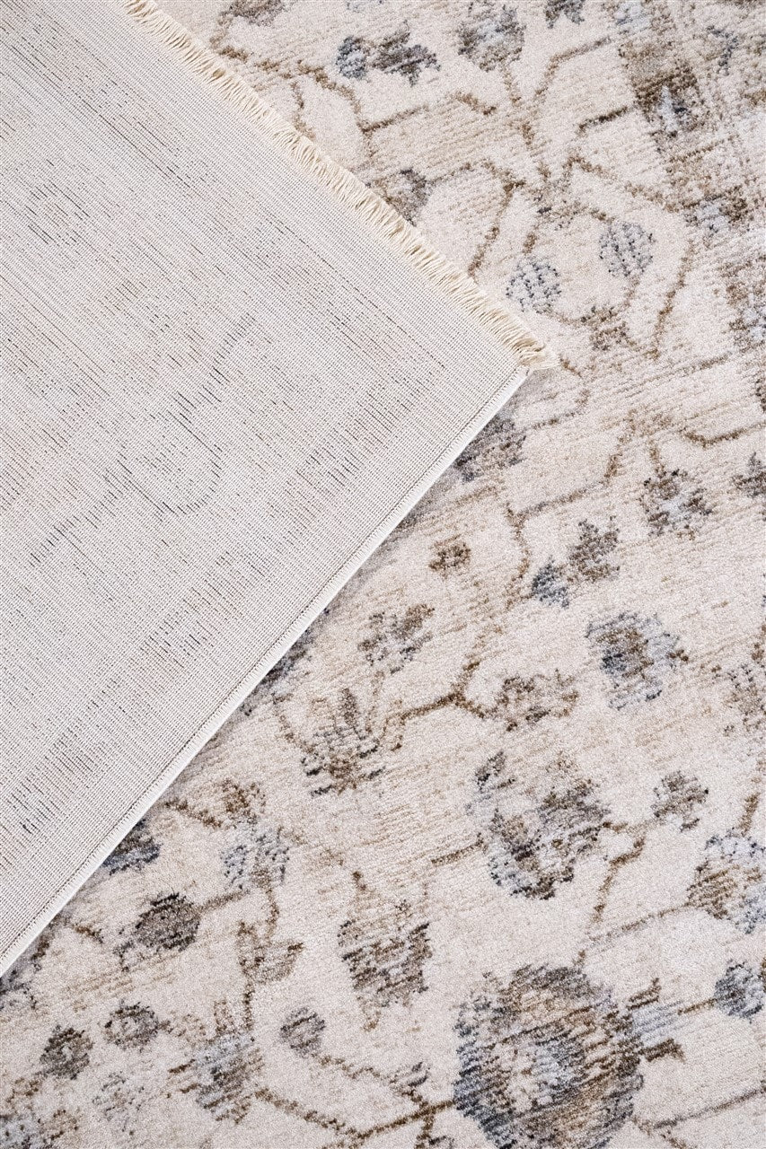 Classic Oriental-Style BIRJAN Rug in Beige | Ideal for the Living Room